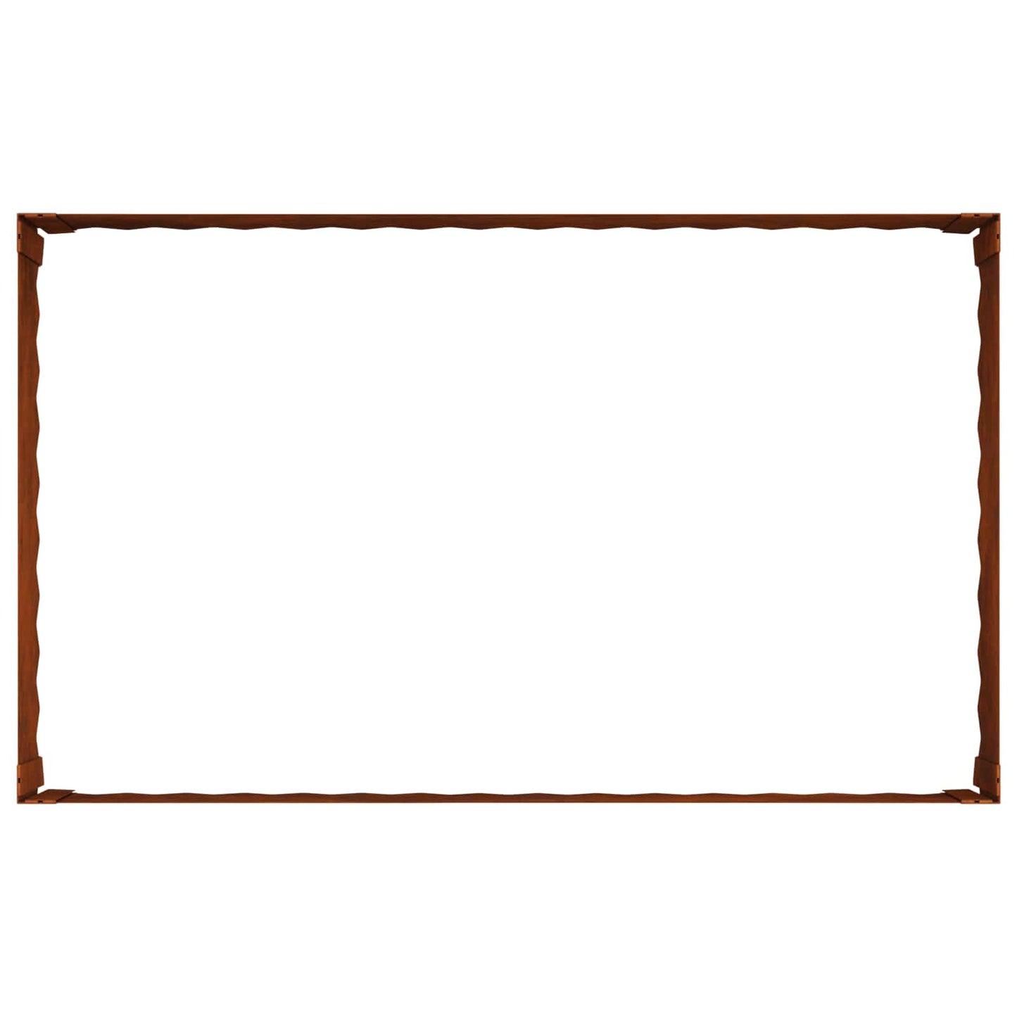 Bordura per Prato 4 pcs 100 x 60 x 35 cm Acciaio Ruggine | homemem39