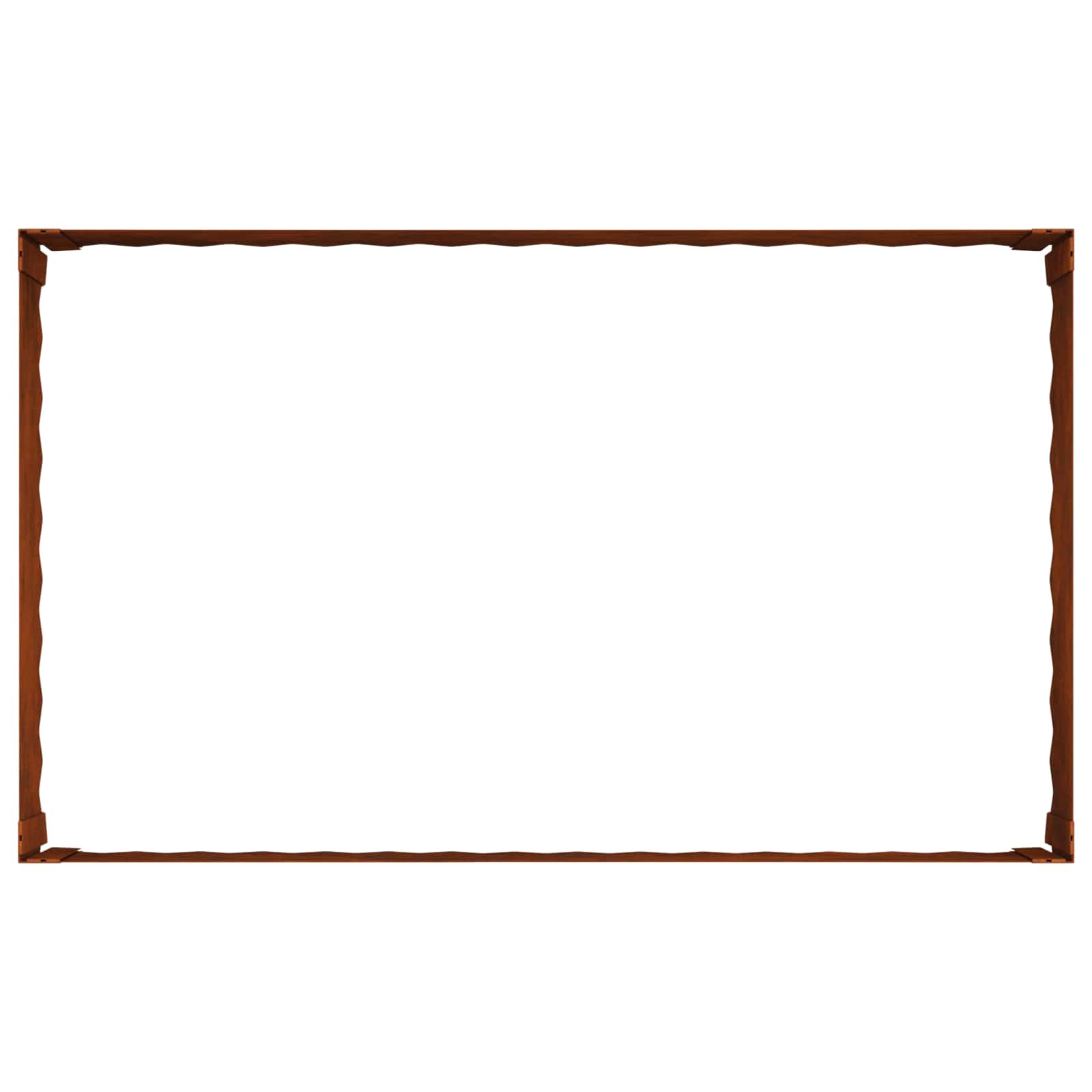 Bordura per Prato 4 pcs 100 x 60 x 35 cm Acciaio Ruggine | homemem39