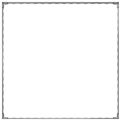Bordura per Prato 100 x 100 x 20 cm Acciaio Argento | homemem39
