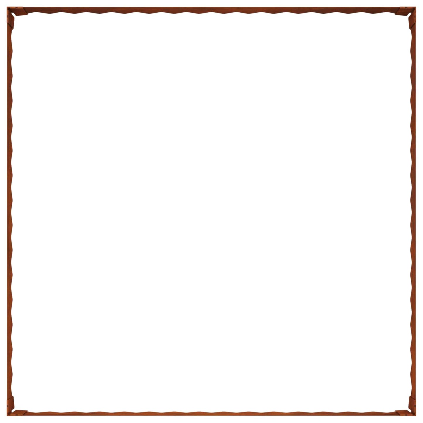 Bordura per Prato 100 x 100 x 20 cm Acciaio Ruggine | homemem39
