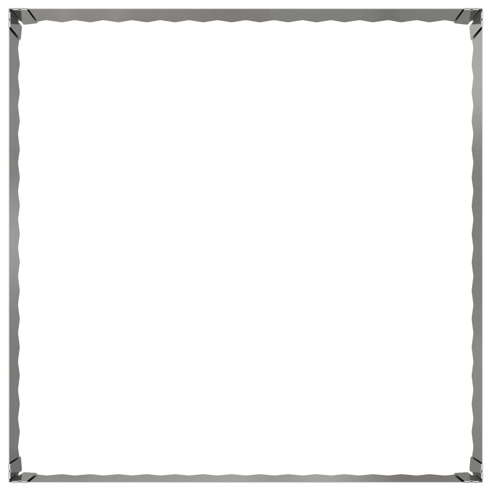 Bordura per Prato 100 x 100 x 35 cm Acciaio Argento | homemem39