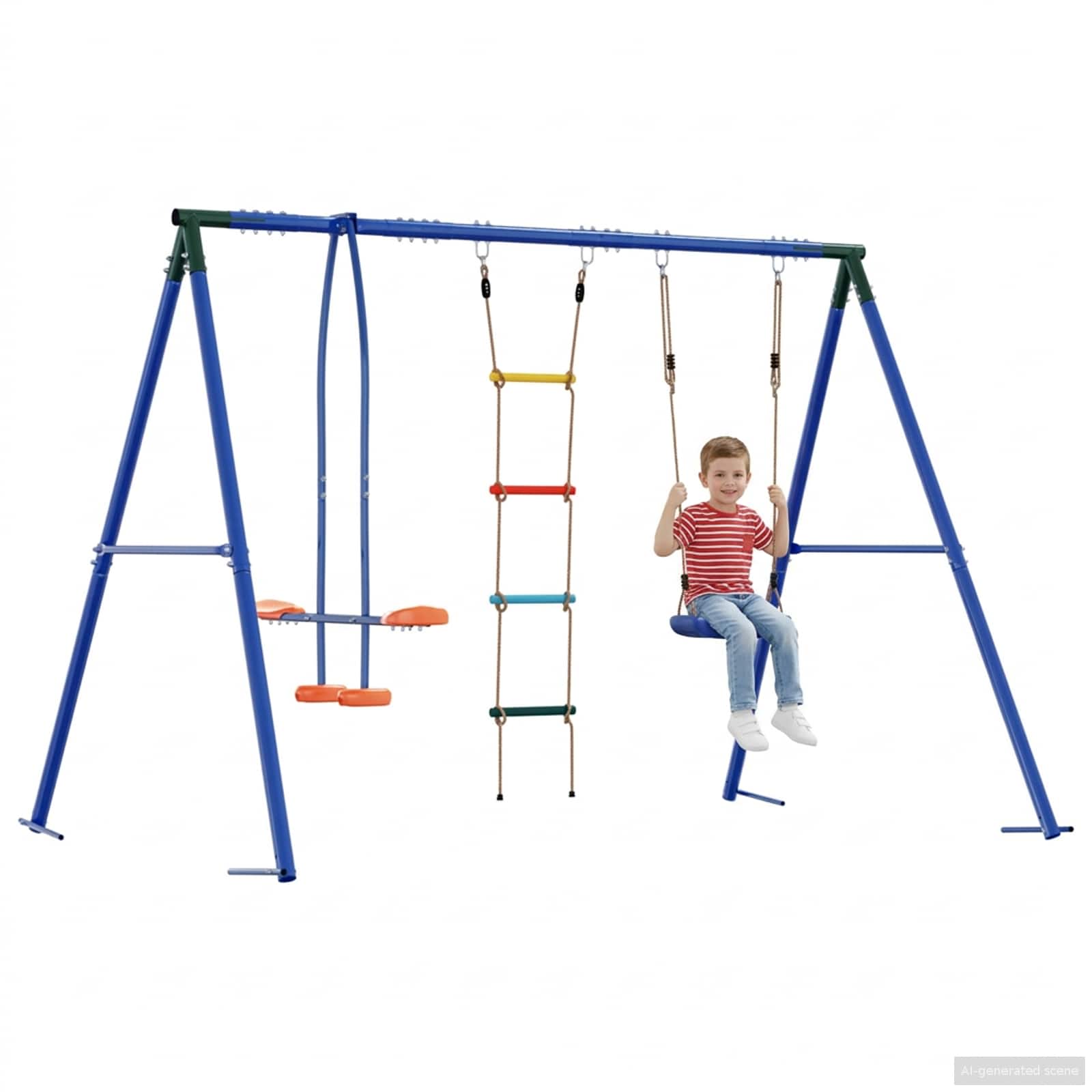 Set di Altalene per Esterni Multicolore 263 x 185 x 185 cm | homemem39