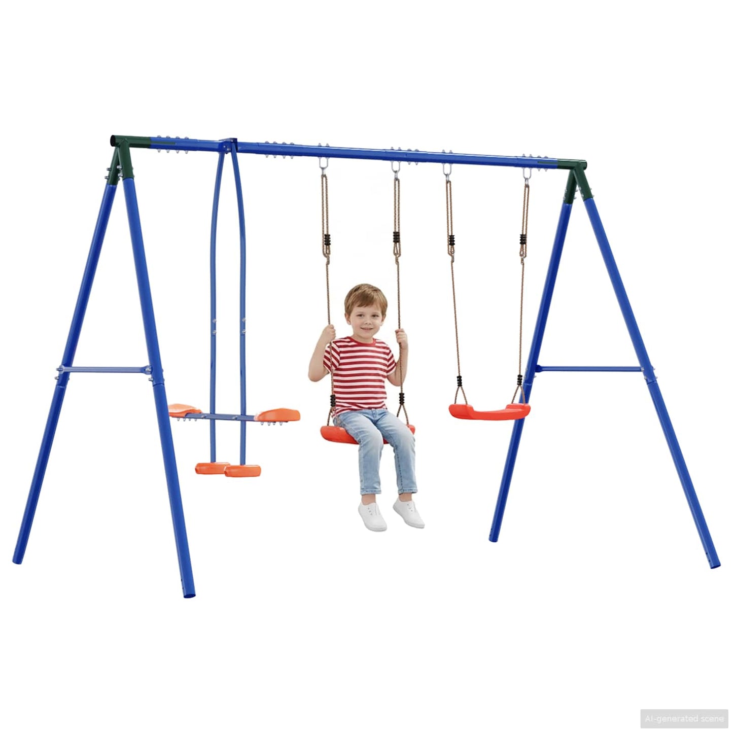 Set di Altalene per Esterni Multicolore 263 x 185 x 185 cm | homemem39