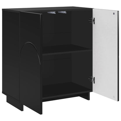 Credenza Nero 67 x 34,5 x 75 cm Legno ingegnerizzato | homemem39