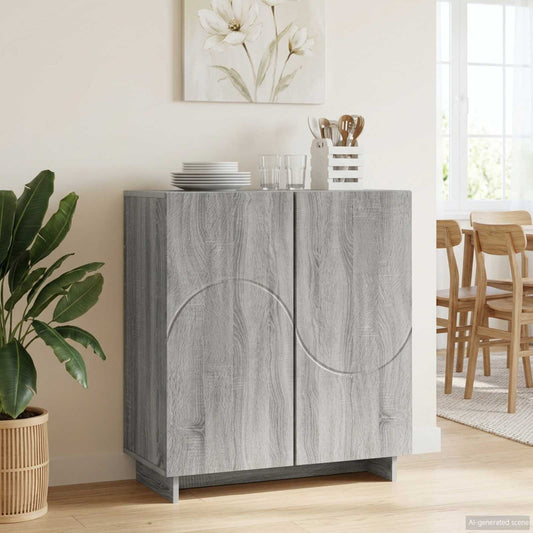 Credenza Sonoma grigio 67 x 34,5 x 75 cm Legno ingegnerizzato | homemem39