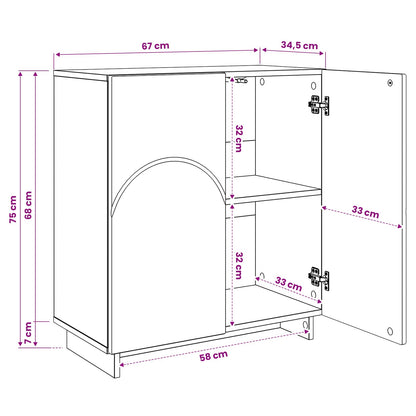Credenza Rovere Artigianale 67 x 34,5 x 75 cm | homemem39