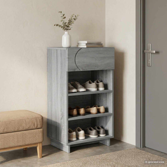 Scarpiera 48 x 38 x 87,5 cm Legno ingegnerizzato Sonoma grigio | homemem39