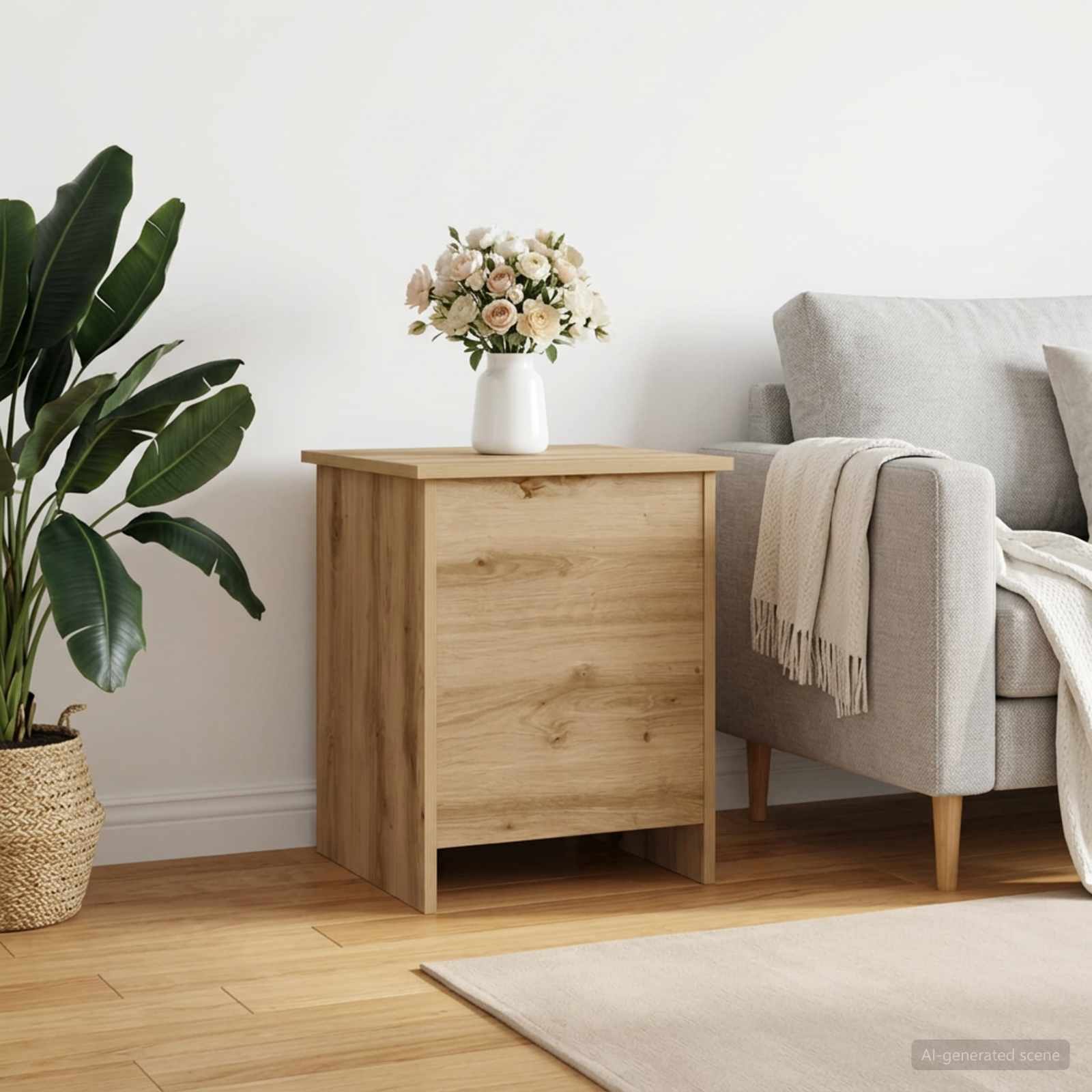 Cassa di stoccaggio Rovere Artigianale 40 x 40 x 50 cm | homemem39