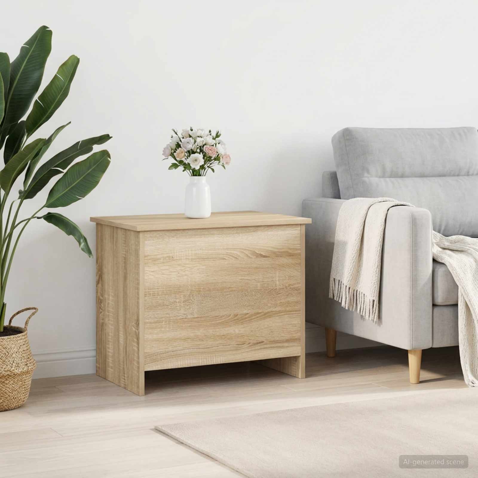 Cassa di stoccaggio Rovere Sonoma 60 x 40 x 50 cm | homemem39