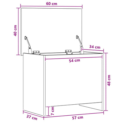 Cassa di stoccaggio Rovere Sonoma 60 x 40 x 50 cm | homemem39