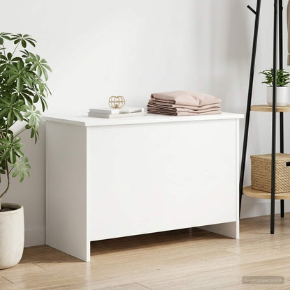 Cassa di stoccaggio Bianco 80 x 40 x 50 cm Legno ingegnerizzato | homemem39