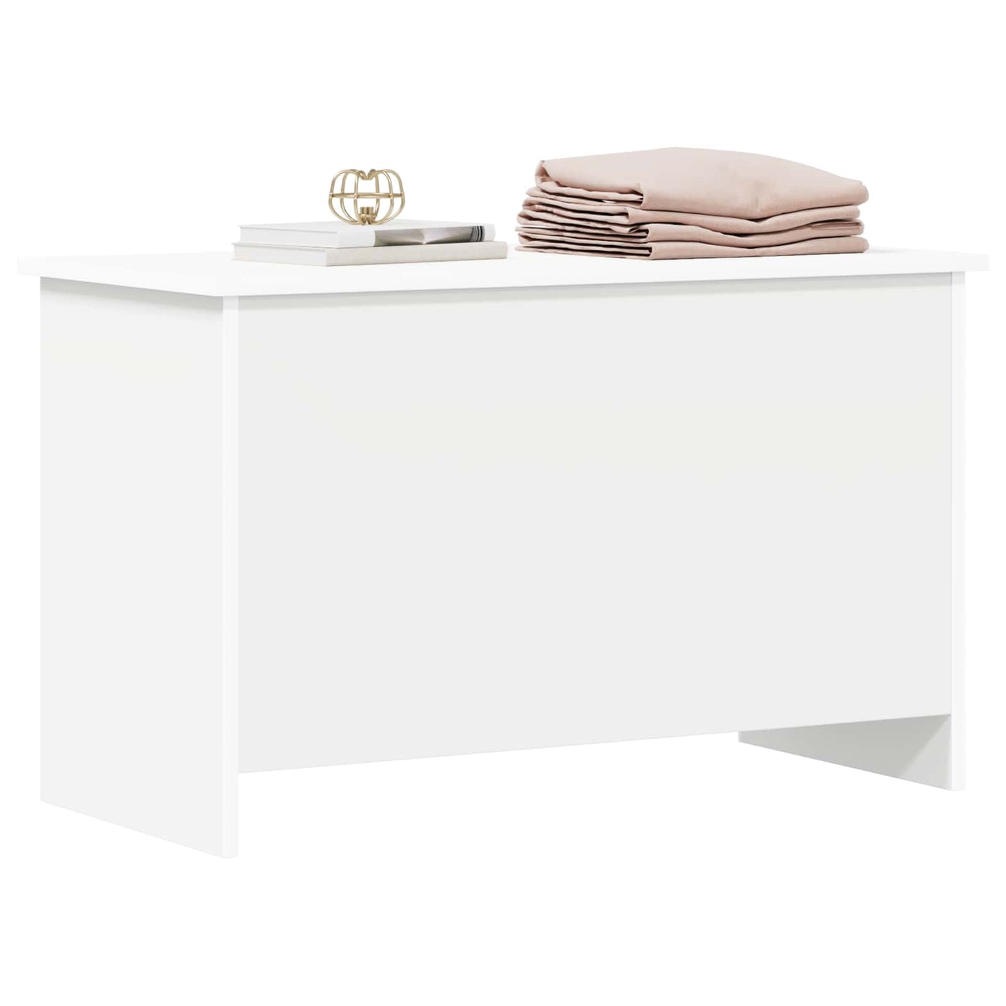 Cassa di stoccaggio Bianco 80 x 40 x 50 cm Legno ingegnerizzato | homemem39