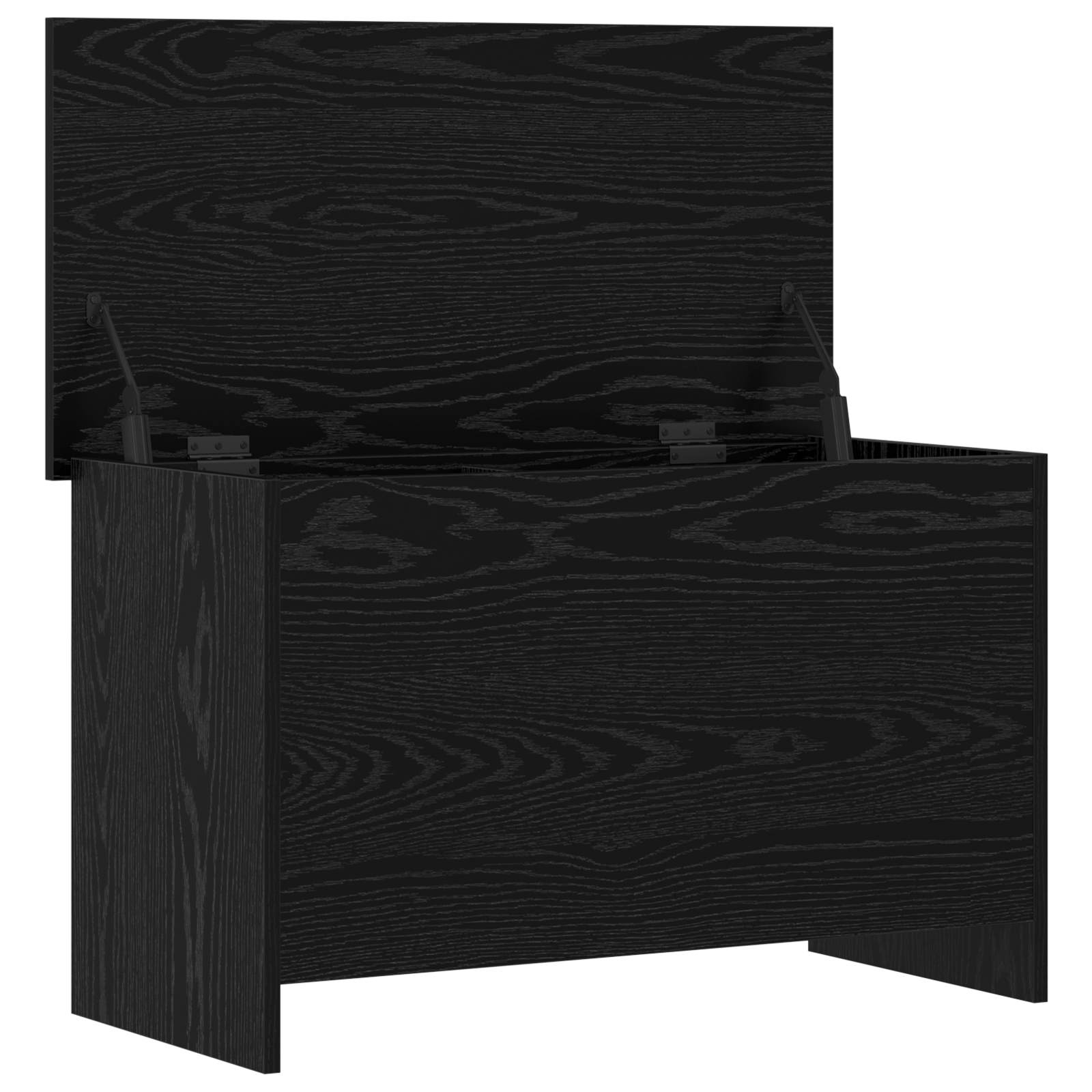 Cassa di stoccaggio Rovere Nero 80 x 40 x 50 cm | homemem39