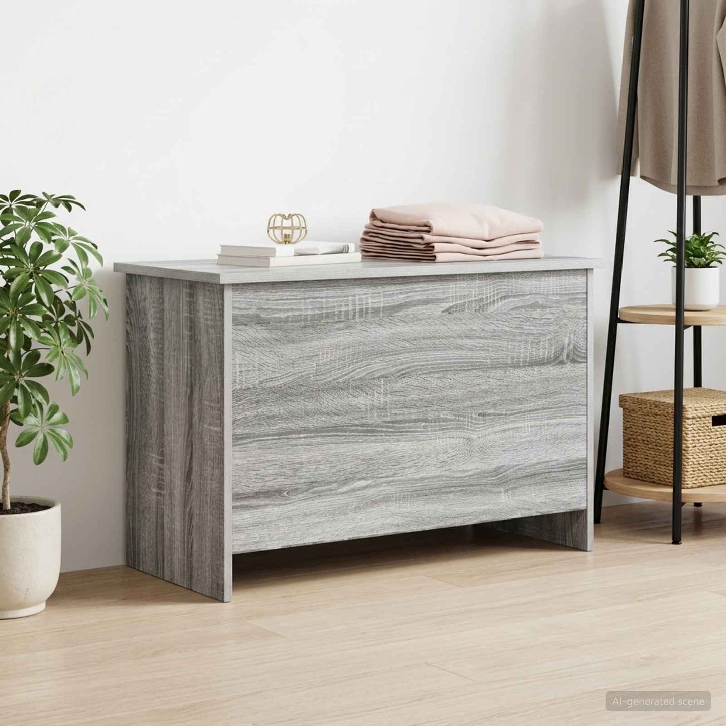 Cassa di stoccaggio Sonoma grigio 80 x 40 x 50 cm | homemem39
