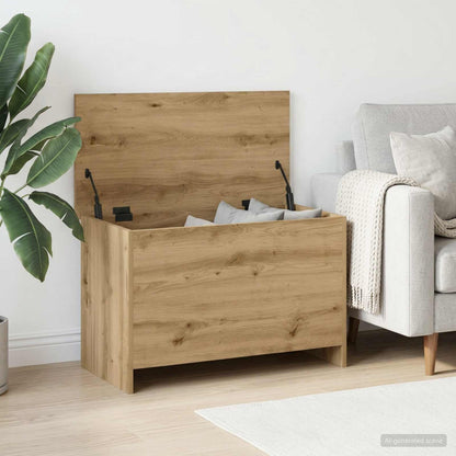 Cassa di stoccaggio Rovere Artigianale 80 x 40 x 50 cm | homemem39