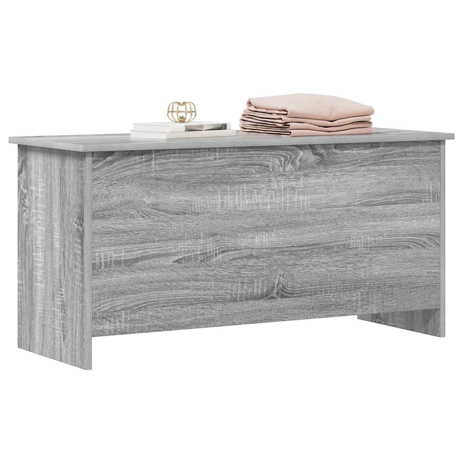 Cassa di stoccaggio Sonoma grigio 100 x 40 x 50 cm | homemem39