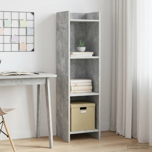 Libreria Grigio Concretè 30 x 30 x 111 cm Legno ingegnerizzato | homemem39