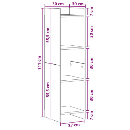 Libreria 3 livelli 30 x 30 x 111 cm Legno ingegnerizzato | homemem39