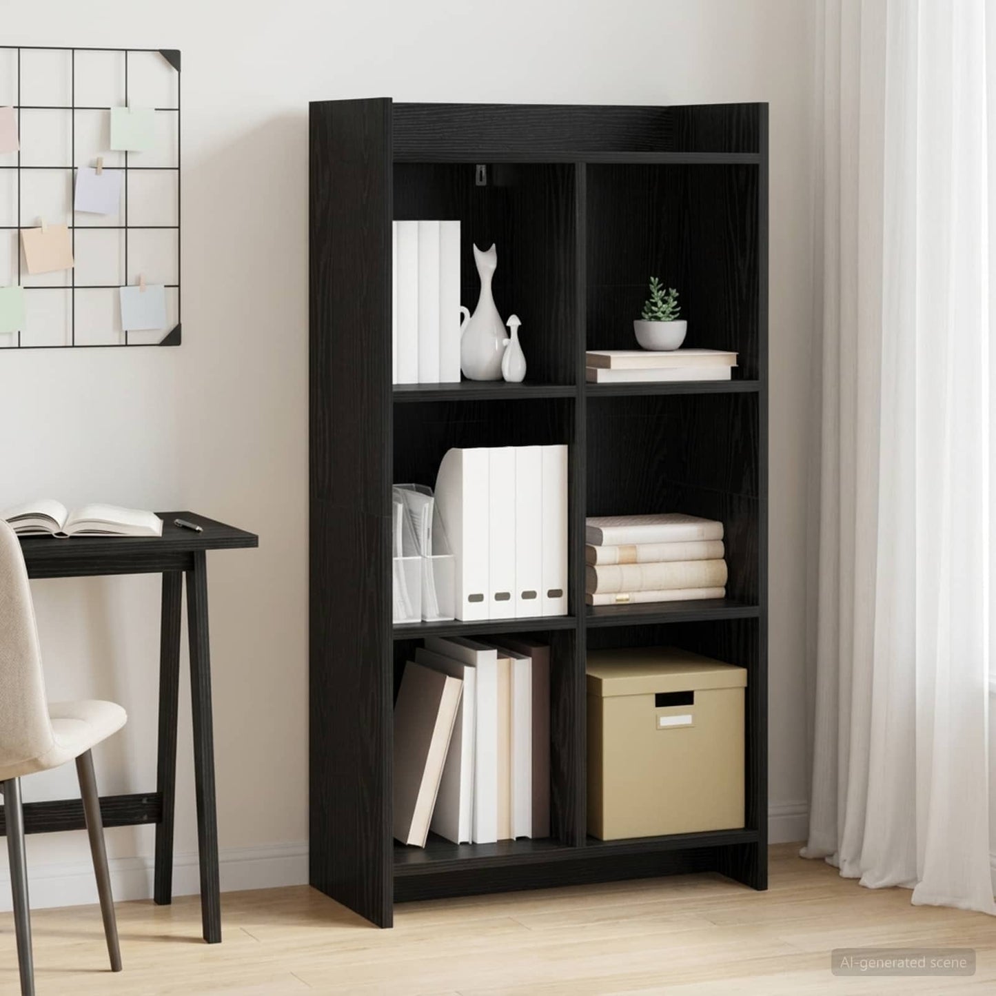 Libreria Rovere Nero 59 x 30 x 111 cm Legno ingegnerizzato | homemem39