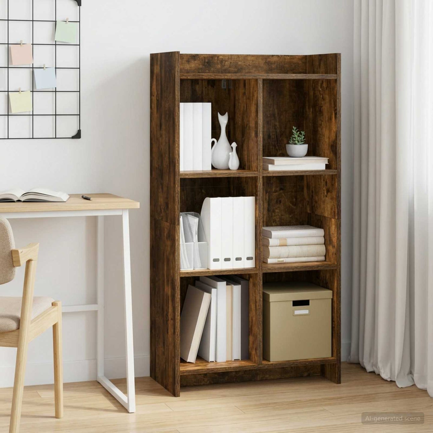 Libreria Rovere Fumo 59 x 30 x 111 cm Legno ingegnerizzato | homemem39