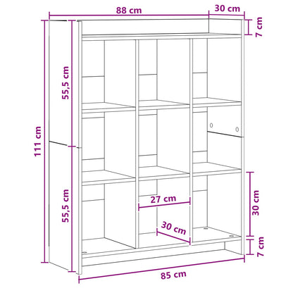 Libreria Rovere Sonoma 87,5 x 30 x 111 cm Legno ingegnerizzato | homemem39