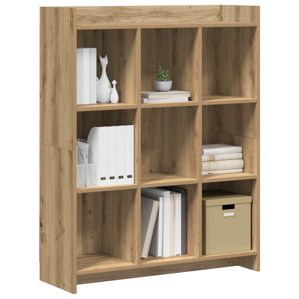 Libreria 9 livelli 87,5 x 30 x 111 cm Rovere Artigianale