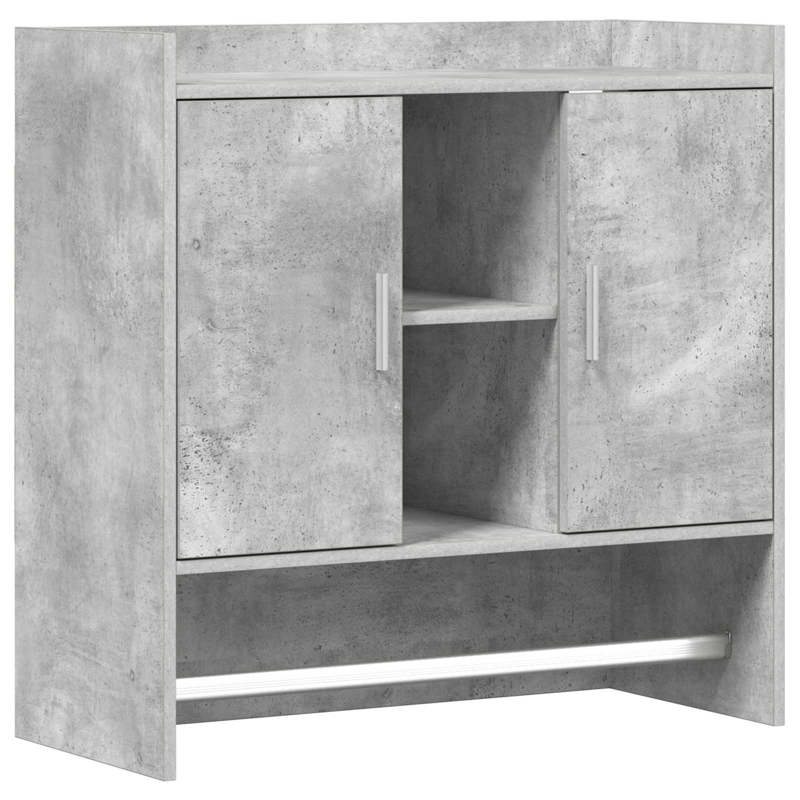 Scaffale da parete A parete Grigio Cemento 80 x 36 x 80 cm | homemem39
