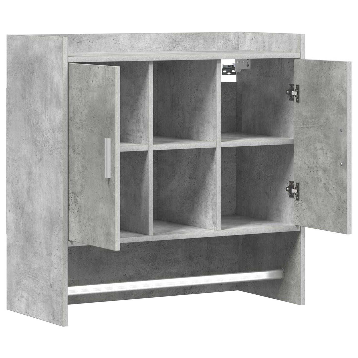 Scaffale da parete A parete Grigio Cemento 80 x 36 x 80 cm | homemem39