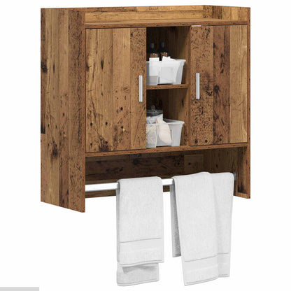 Scaffale da parete A parete Legno antico 80 x 36 x 80 cm | homemem39