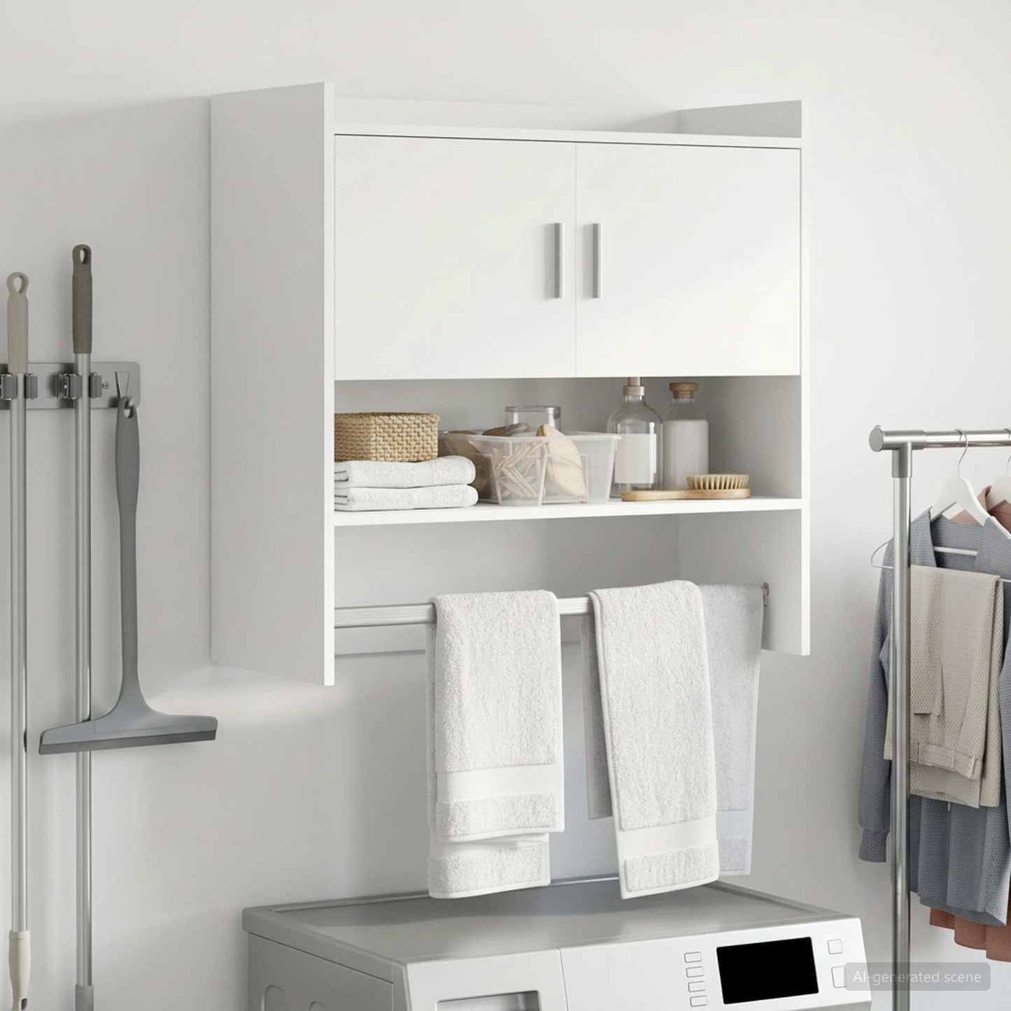 Scaffale da parete A parete Bianco 80 x 36 x 80 cm | homemem39