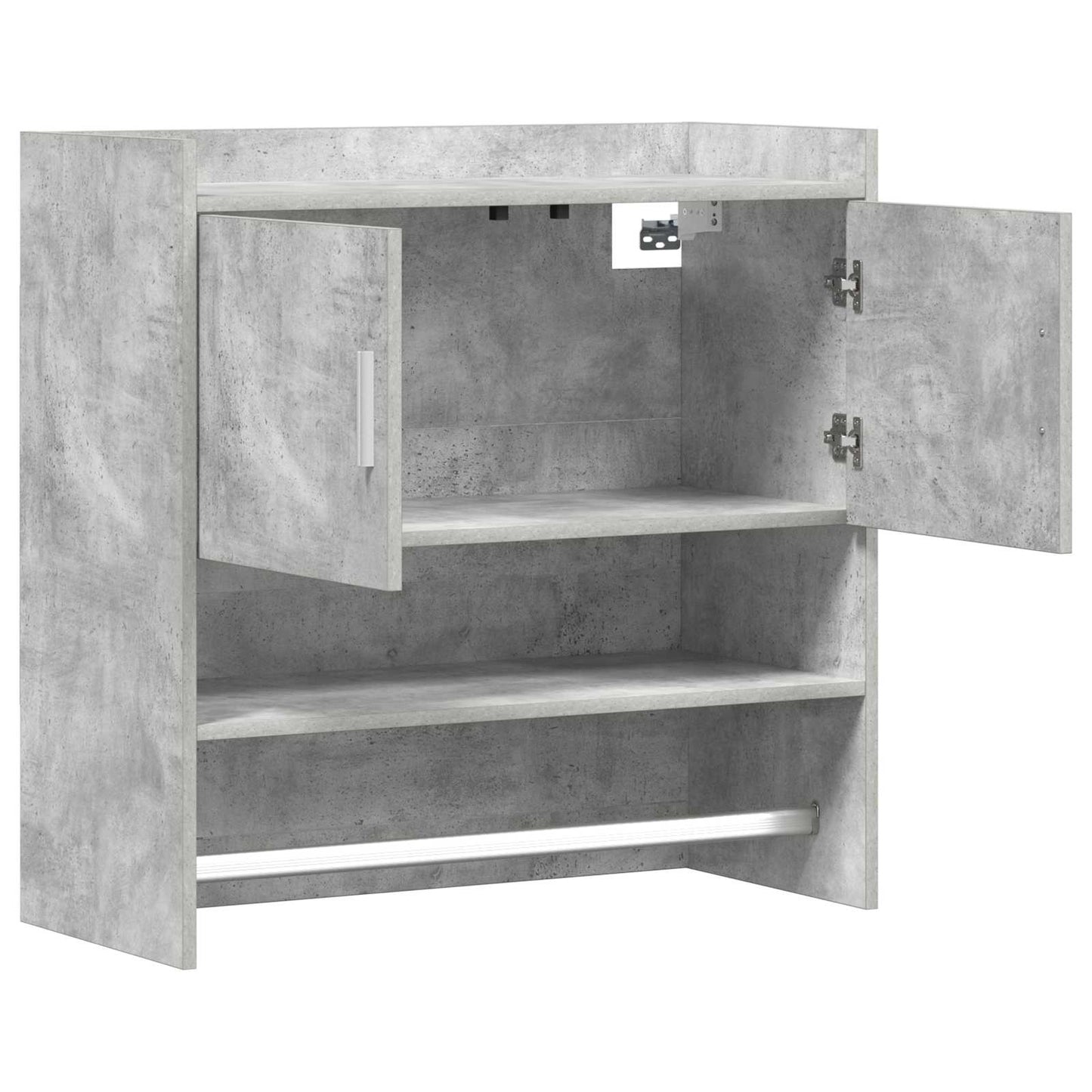 Scaffale da parete A parete Grigio Cemento 80 x 36 x 80 cm | homemem39