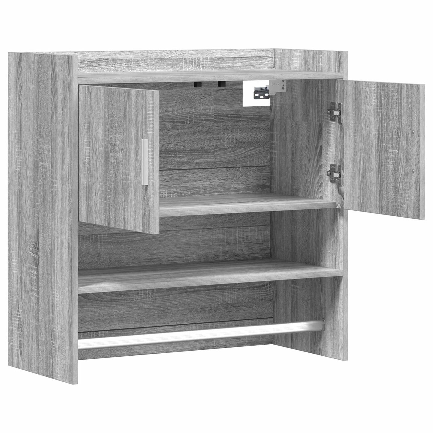 Scaffale da parete A parete Sonoma grigio 80 x 36 x 80 cm | homemem39