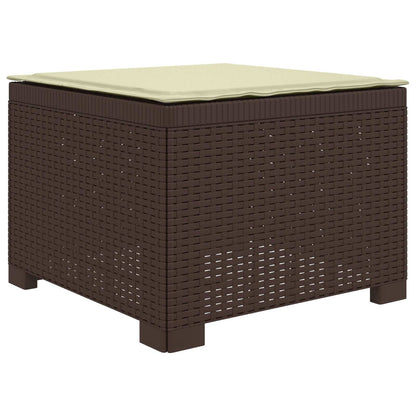 Divano da Giardino a 1 Posto con Cuscino Aspetto Rattan PP | homemem39