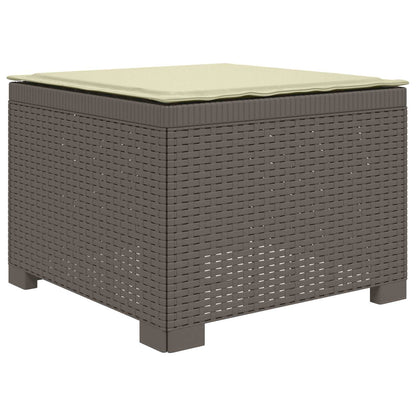 Divano da Giardino a 1 Posto con Cuscino Aspetto Rattan PP | homemem39