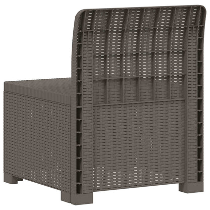 Divano da Giardino a 1 Posto Aspetto Rattan PP Grigio Chiaro | homemem39
