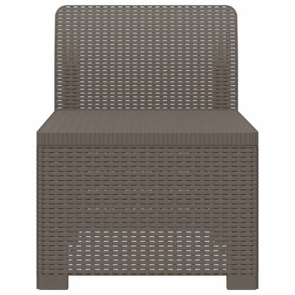 Divano da Giardino a 1 Posto Aspetto Rattan PP Grigio Chiaro | homemem39