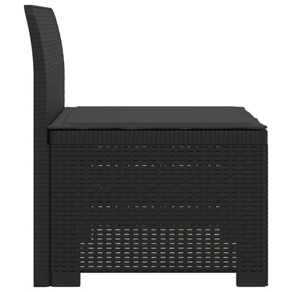 Divano da Giardino a 1 Posto con Cuscino Aspetto Rattan PP | homemem39