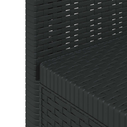 Divano da Giardino a 1 Posto Aspetto Rattan PP Antracite | homemem39