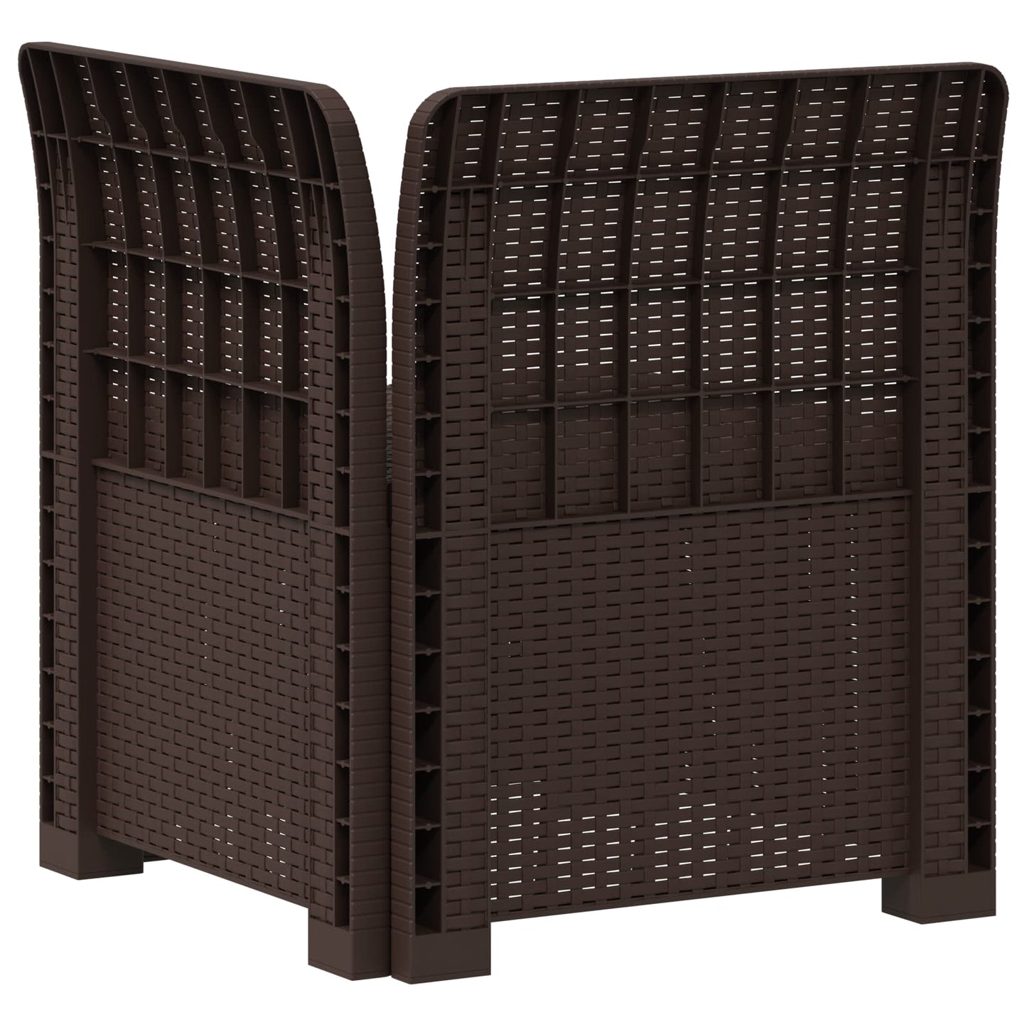 Divano da Giardino a 1 Posto Aspetto Rattan PP Marrone | homemem39