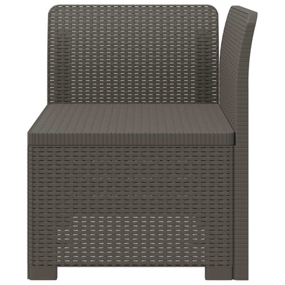 Divano da Giardino a 1 Posto Aspetto Rattan PP Grigio Chiaro | homemem39