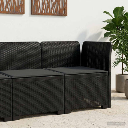 Divano da Giardino a 1 Posto con Cuscino Aspetto Rattan PP | homemem39