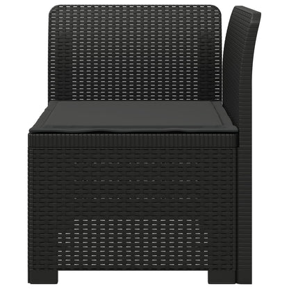 Divano da Giardino a 1 Posto con Cuscino Aspetto Rattan PP | homemem39
