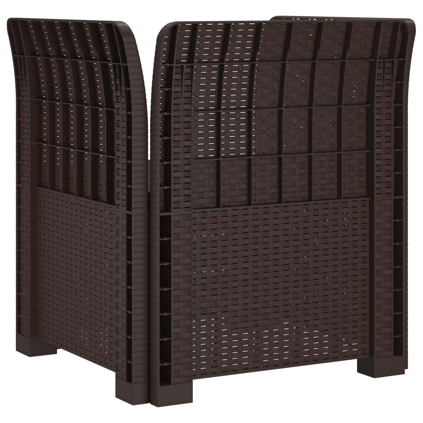 Poltrona a 1 Posto Aspetto Rattan PP Marrone | homemem39