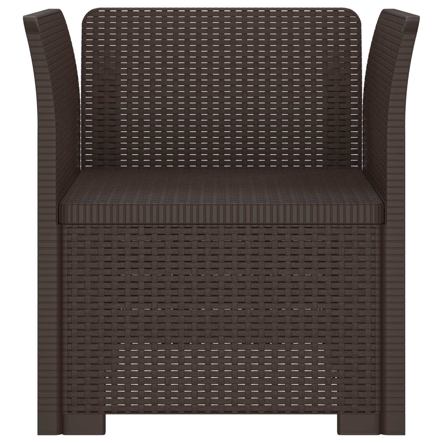 Poltrona a 1 Posto Aspetto Rattan PP Marrone | homemem39