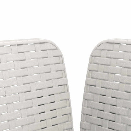 Poltrona a 1 Posto Aspetto Rattan PP Bianco | homemem39