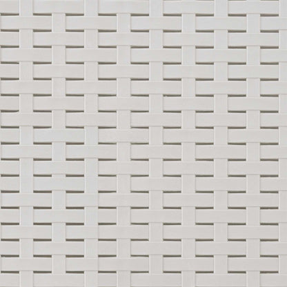 Poltrona a 1 Posto Aspetto Rattan PP Bianco | homemem39