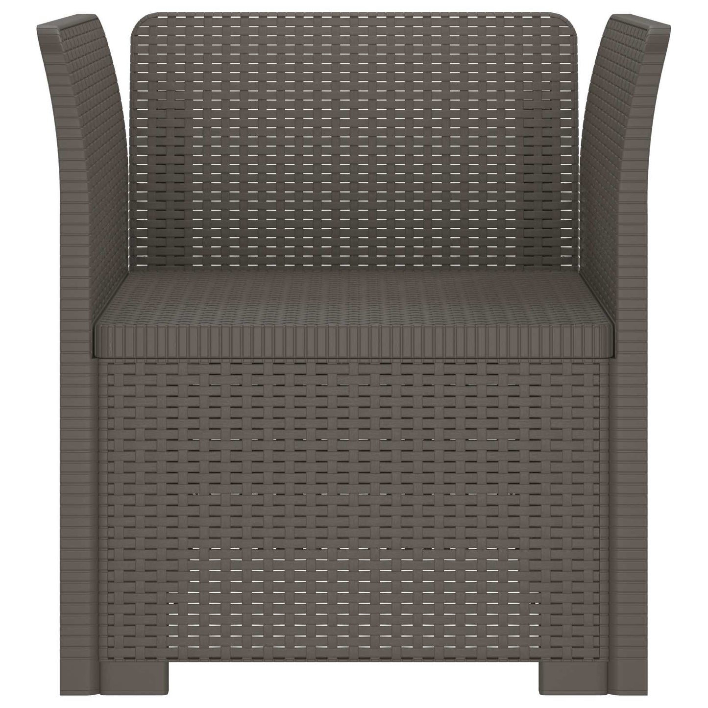Poltrona a 1 Posto Aspetto Rattan PP Grigio Chiaro | homemem39