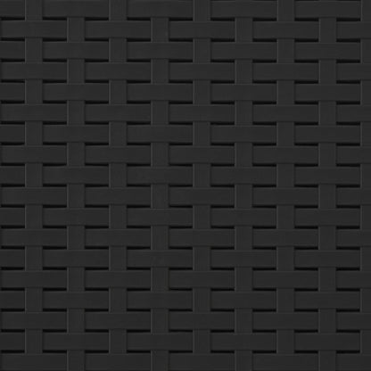 Poltrona a 1 Posto con Cuscino Aspetto Rattan PP Antracite | homemem39
