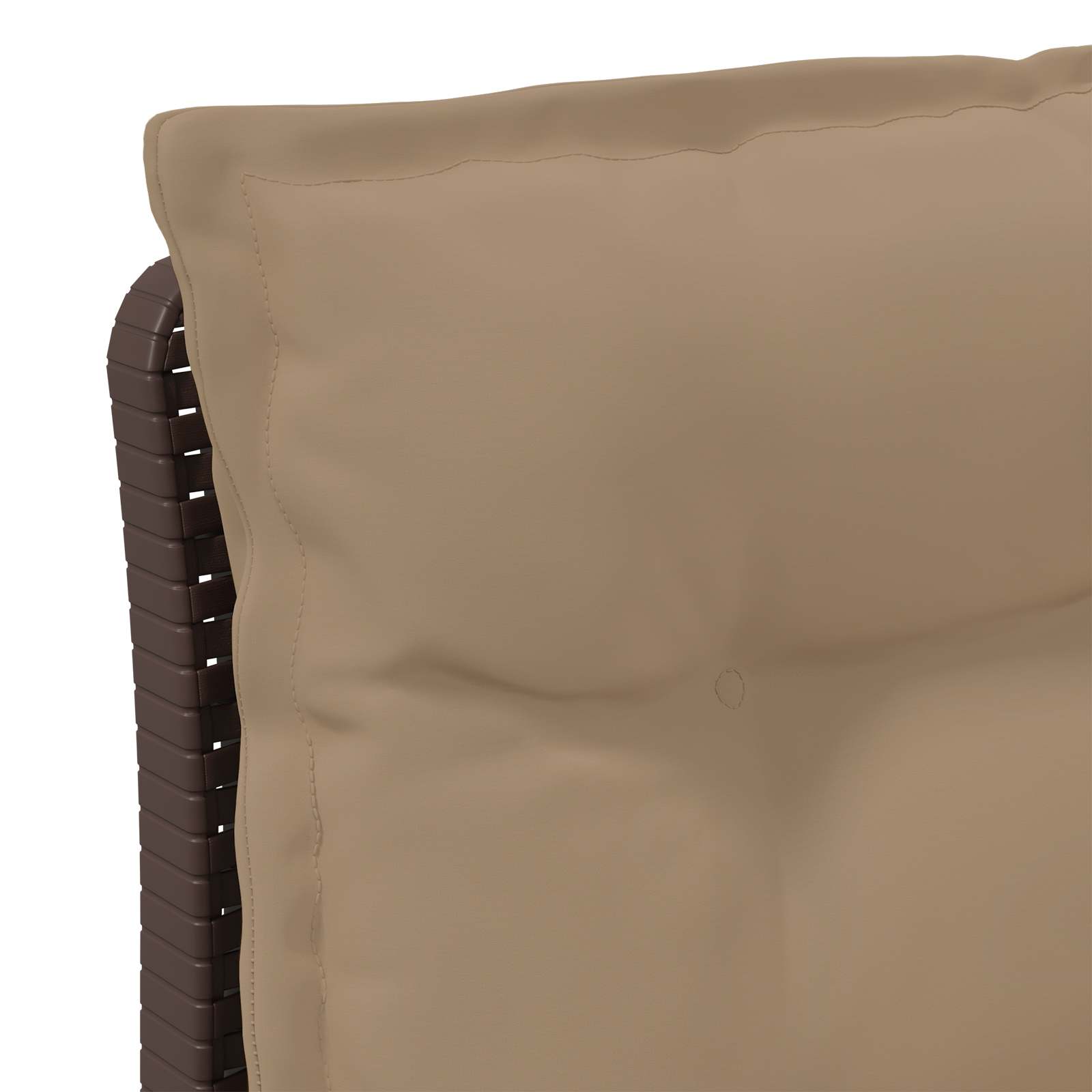 Divano da giardino 3 posti con cuscini in look rattan PP | homemem39