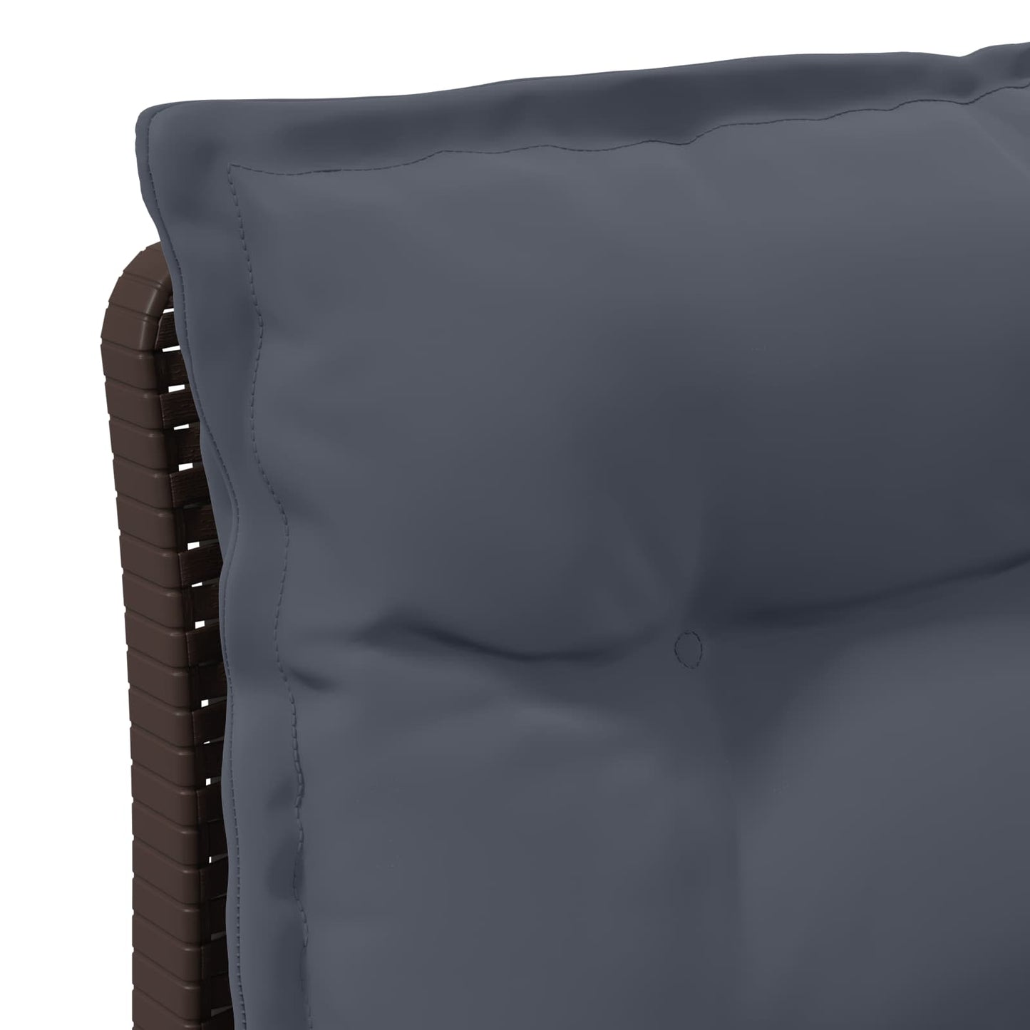 Divano da giardino 3 posti con cuscini in look rattan PP | homemem39